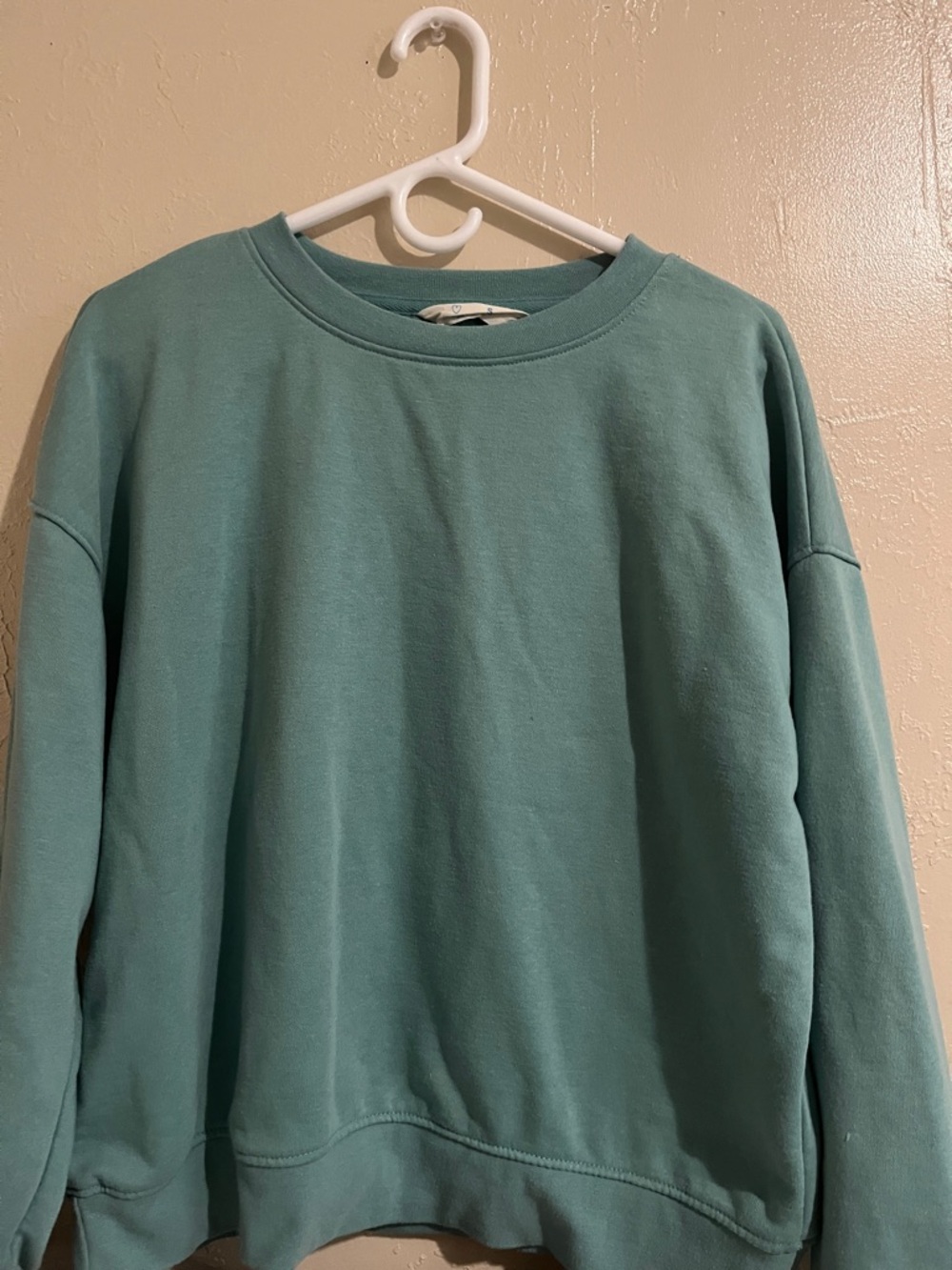 Women’s Crewneck Sweater - Dark Seafoam Green